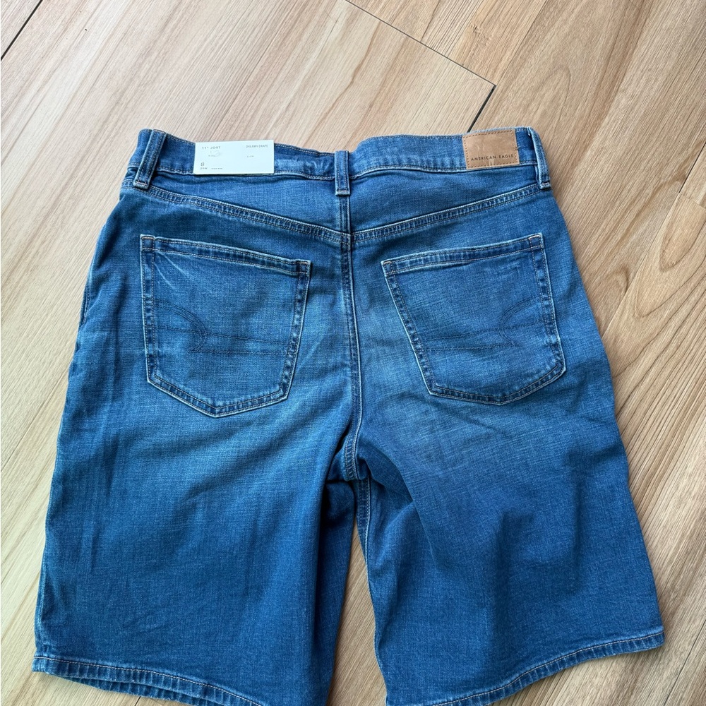 American Eagle Dreamy Drape Jeans in Medium Blue - Picture 3 of 3